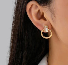 Load image into Gallery viewer, 18K Stainless Steel Tarnish Free Crystal Earrings
